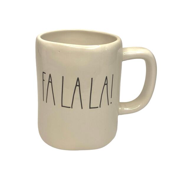RAE DUNN FA LA LA! COFFE MUG, COFFE CUP - Picture 1 of 4